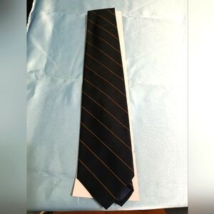 Elegant Black and Gold StripedCarter Holmes Men's Tie